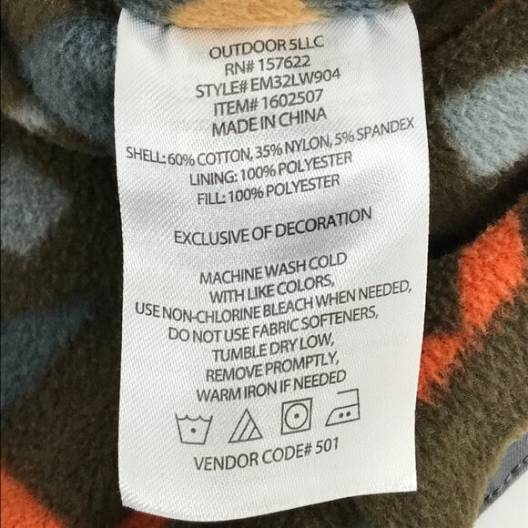 Eddie Bauer Voyager Fleece Lined Shirt Jacket Men's XXL Gray Shacket Outdoor - Picture 13 of 14